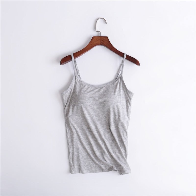 Halster vest voor dames - ingebouwde gewatteerde bh vest