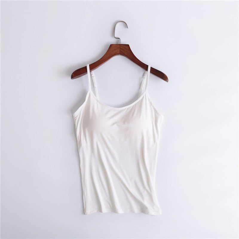 Halster vest voor dames - ingebouwde gewatteerde bh vest