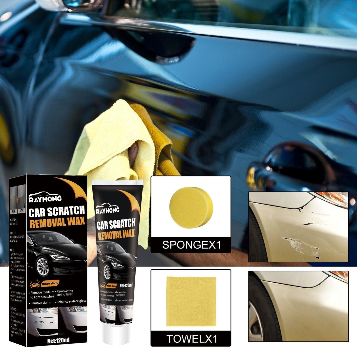 🔥Last Day 49% OFF🔥Auto-Kratzer-Reparatur-Wachs🧨Ein Must-Have für das neue Auto