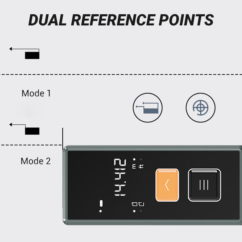 Mini handheld laserafstandsmeter set
