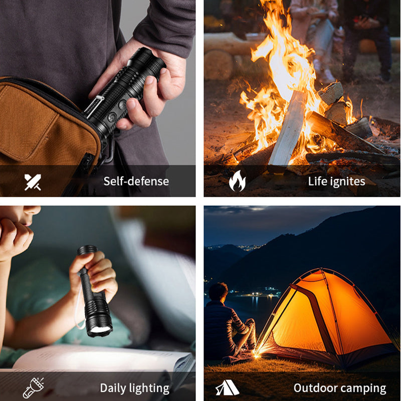 4 in 1 led-zaklamp voor buiten