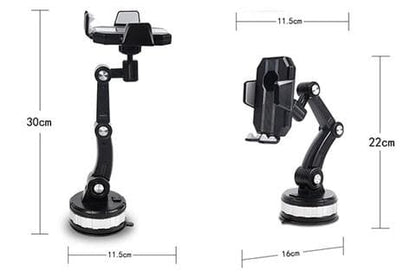 Ultra stabiele 360° Multifunctionele auto telefoonhouder