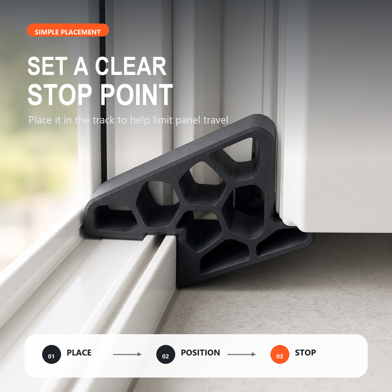 🔥1 kopen, 1 gratis🚪Deurstopper voor schuiframen & balkondeuren – beperkt openingshoek, voorkomt harde stoten & beschermt kozijnen.✨🛡️