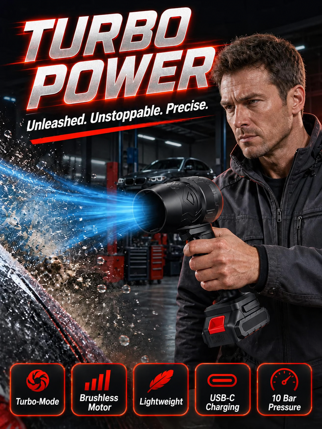 🔥HETE AANBIEDING🔥Handmatige Turbo‑Power Blazer