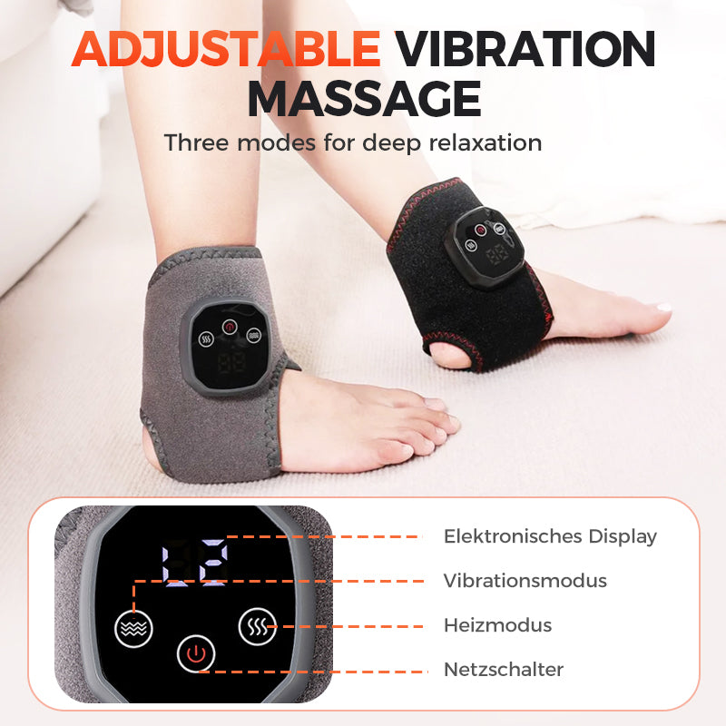 🦶【De draagbare thermische powerbank】— Warmtetherapie + vibratie, voor een diepe “reset” van uw enkels! ✨🌀