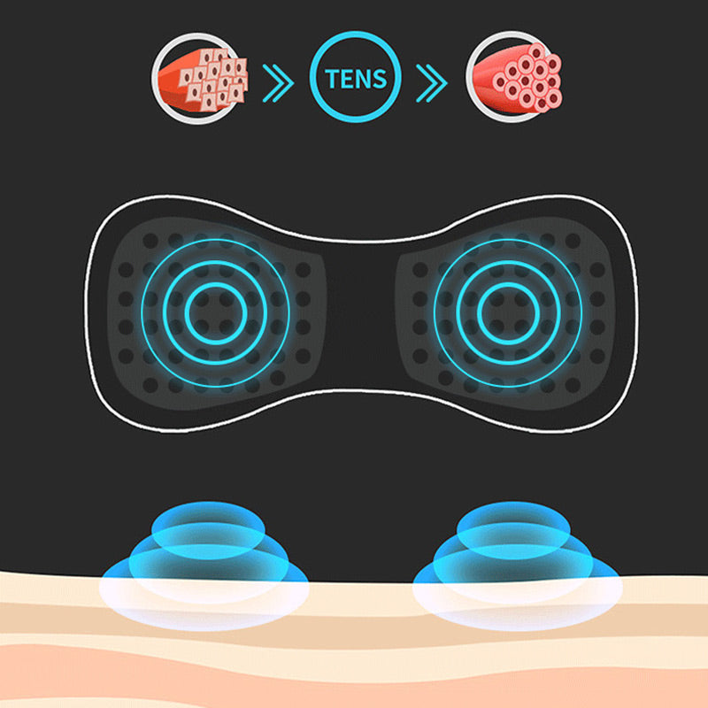 🔥50% korting speciale aanbieding🔥 Draagbare massager met 8 standen en LCD-scherm - Mini spierstimulator voor pijnverlichting