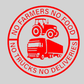 ⚡⚡50% KORTING!!! 🚜Autosticker: 🌾Geen boeren, geen voedsel – geen vrachtwagens, geen leveringen🚛