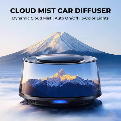 ☁️2025 Cloud Mist Auto Diffuser - Automatisch Aan/Uit met 30 dagen USB-C batterij & 1 navulling = 1 jaar frisheid