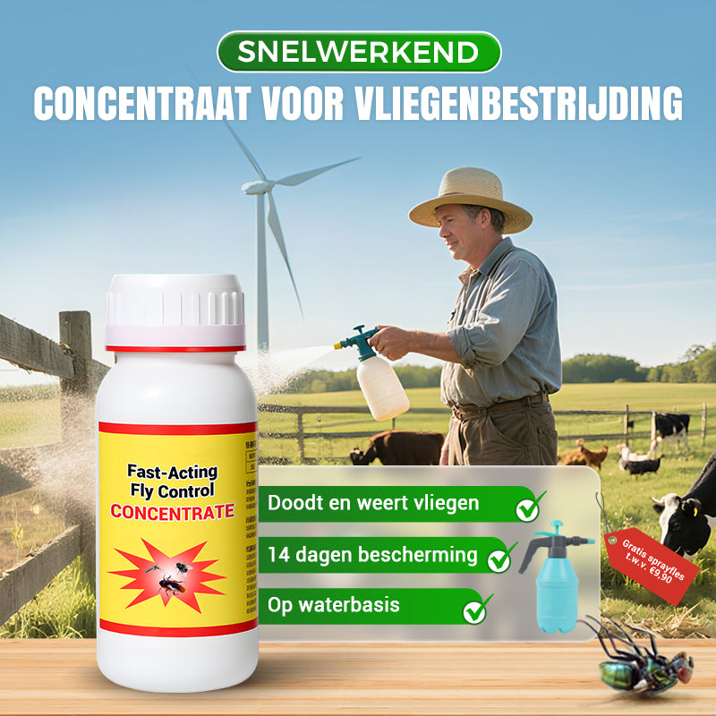 Universeel Hoogrenderend en Veilig Vliegenbestrijdingsmiddel