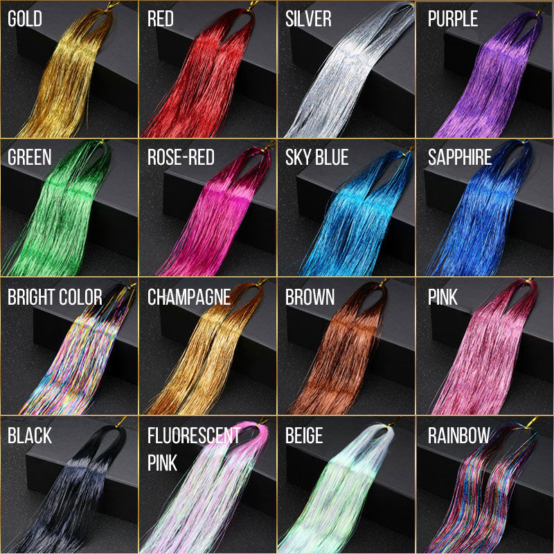 📢📢50% KORTING!! ⏰ 14-delige set glitter satijnen haaraccessoires ✨