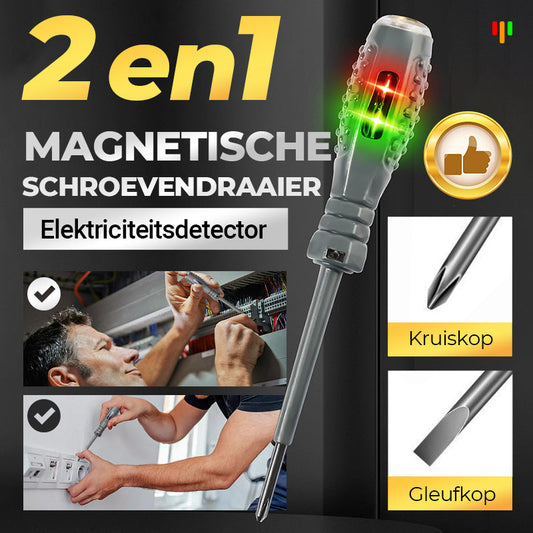 🔥2-in-1 Hoog koppel Sterke Magnetische Schroevendraaier Elektriciteitsdetector