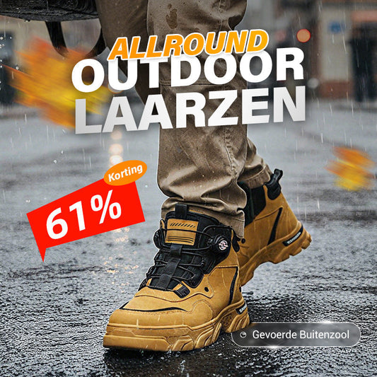 Heren outdoor werkschoenen met draaibare gesp (waterdicht, antislip, comfortabel en ademend)