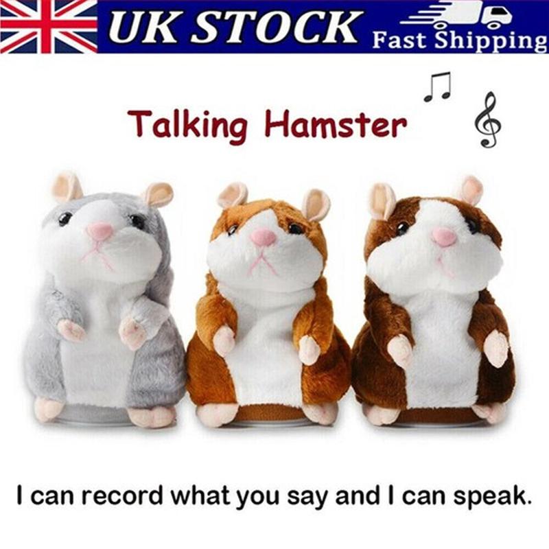 🐹 50% KORTING – Pratende Hamsterknuffel van 15 cm | Herhaalt Geluid en Beweegt Zijn Kopje