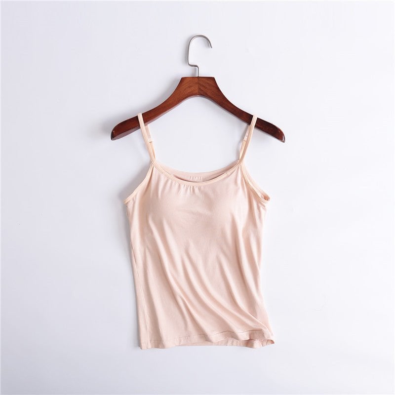 Halster vest voor dames - ingebouwde gewatteerde bh vest