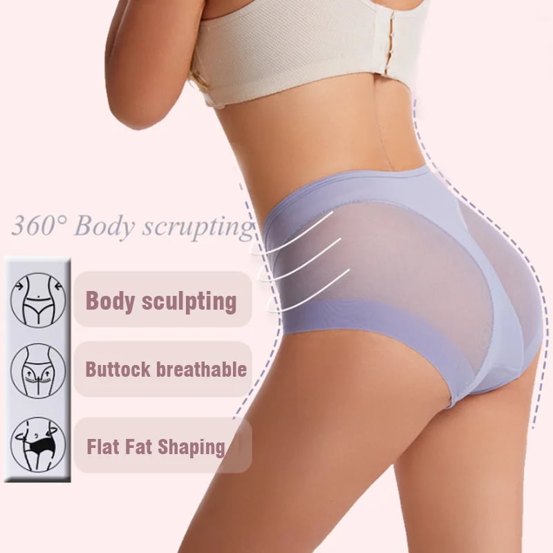 Naadloze ijszijde bodyconslip met hoge taille - betaal 1 krijg 4 (4 packs)