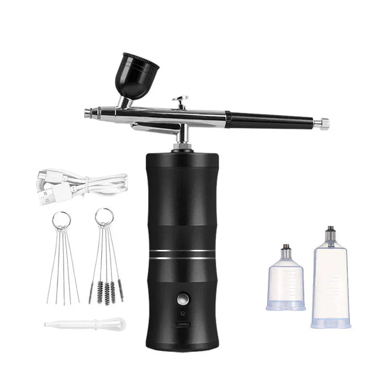 🎨 Elektrische Airbrush Kit met Compressor⚡ Precies Spuiten voor Modelbouw, Nagels, Taartdecoratie & Creatieve Projecten