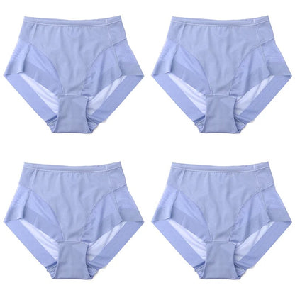 Naadloze ijszijde bodyconslip met hoge taille - betaal 1 krijg 4 (4 packs)