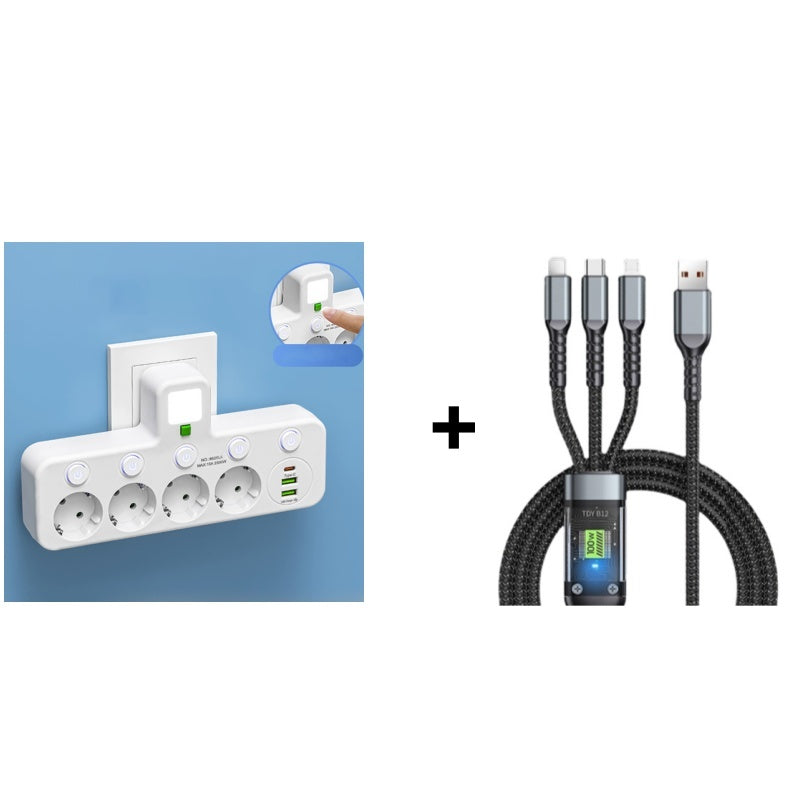 Slimme stekkerdoos met USB-poorten