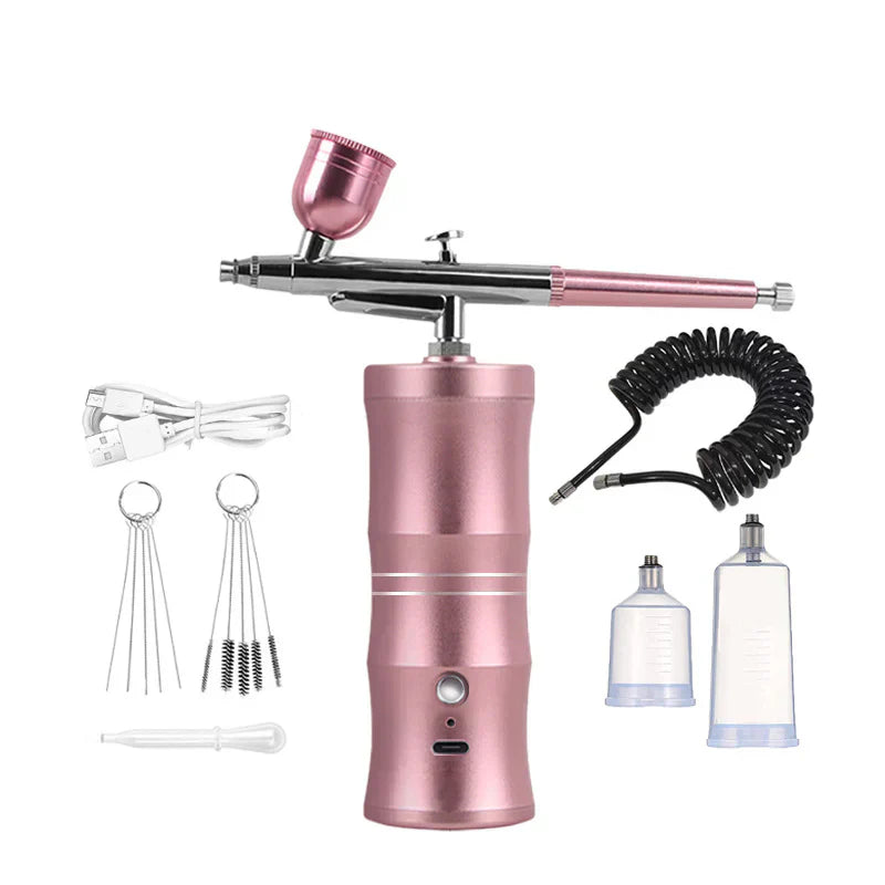 🎨 Elektrische Airbrush Kit met Compressor⚡ Precies Spuiten voor Modelbouw, Nagels, Taartdecoratie & Creatieve Projecten