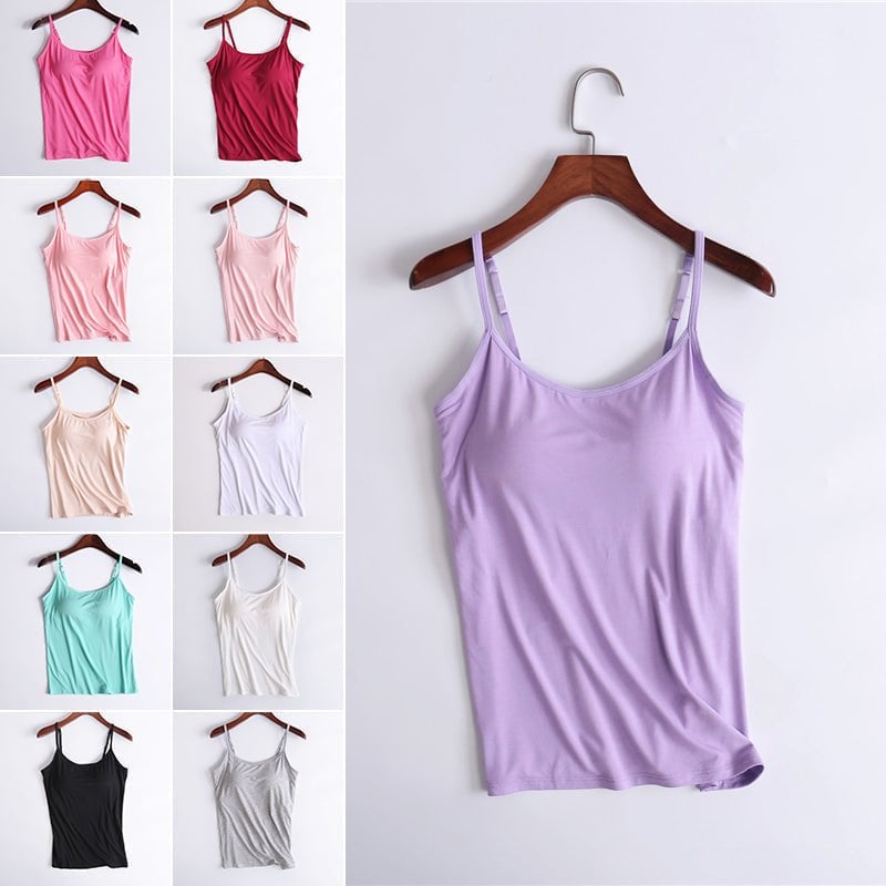 Halster vest voor dames - ingebouwde gewatteerde bh vest