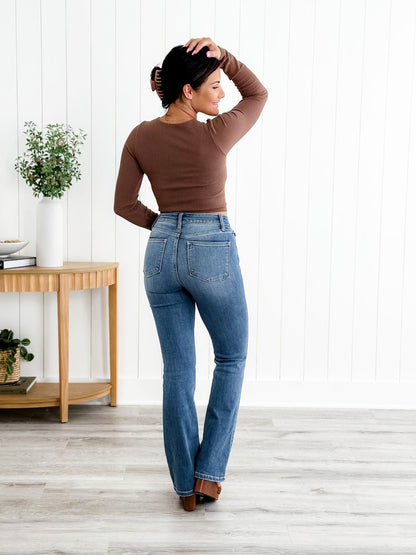 🍂Herfstaanbiedingen🍂bootcut jeans met buikcontrole👖