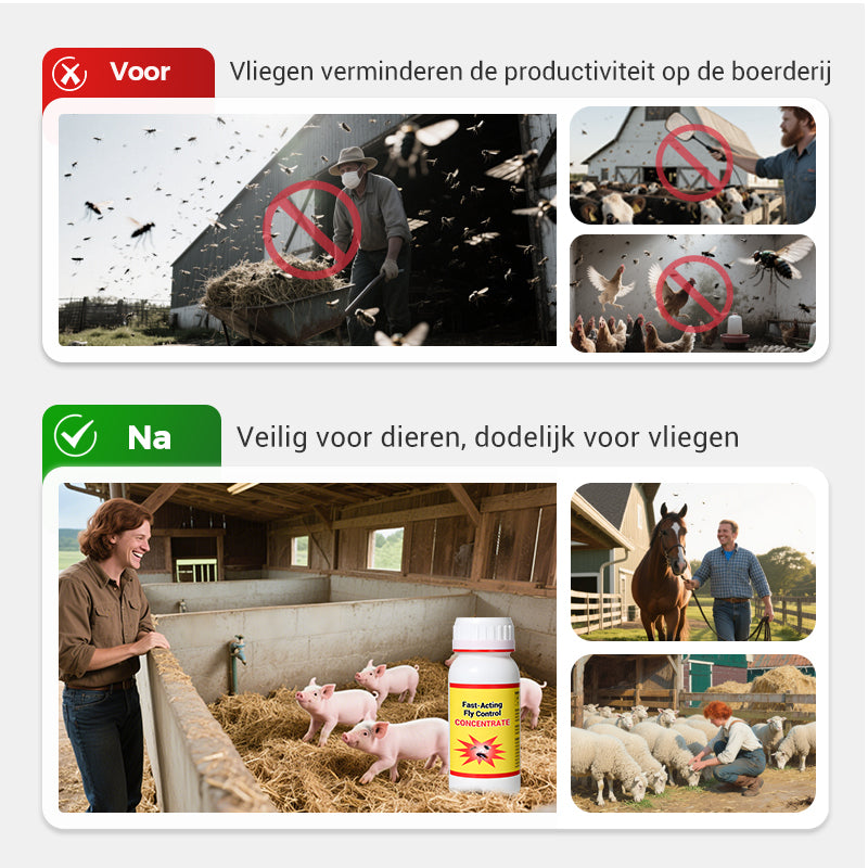 Universeel Hoogrenderend en Veilig Vliegenbestrijdingsmiddel