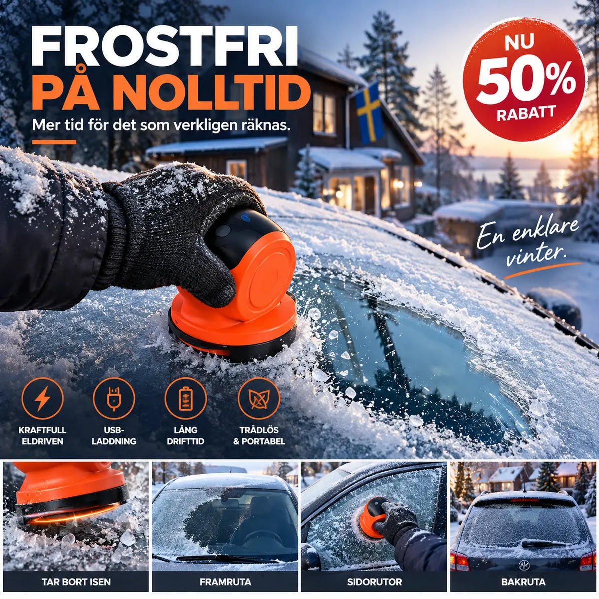 🔥50% KORTING NU! Oplaadbare Elektrische IJskrabber met LCD-scherm voor Autoruiten ❄️🚗✅💥