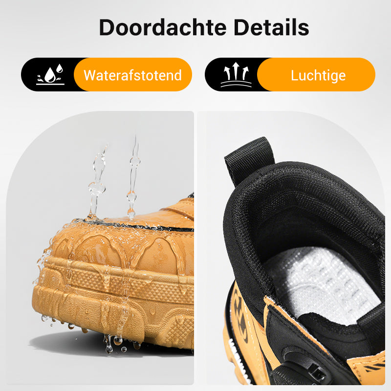 Heren outdoor werkschoenen met draaibare gesp (waterdicht, antislip, comfortabel en ademend)