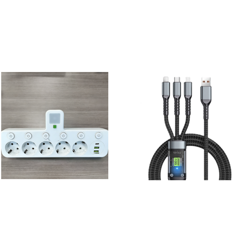 Slimme stekkerdoos met USB-poorten