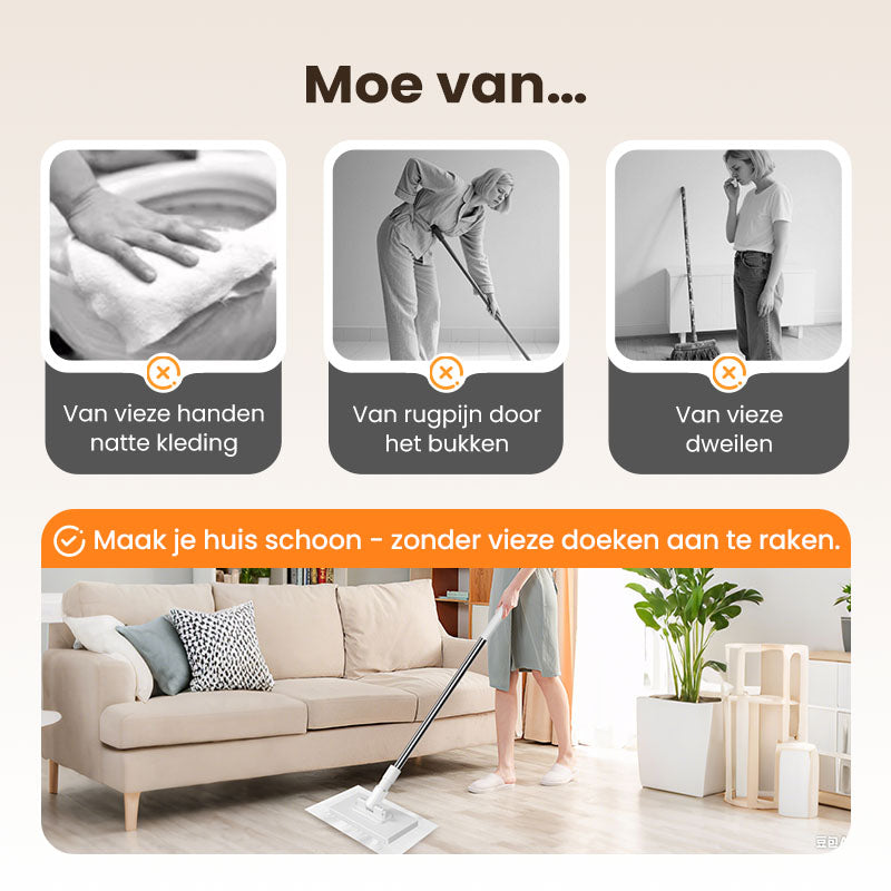 🔥Laatste dag verkoop 50% korting🔥Wegwerpstofmaap met 4 herbruikbare doeken