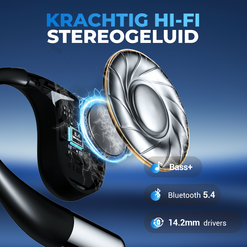 Draadloze open oorknoppen met LED-display