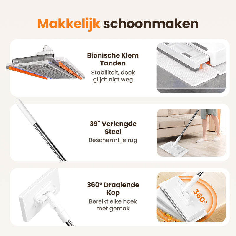 🔥Laatste dag verkoop 50% korting🔥Wegwerpstofmaap met 4 herbruikbare doeken