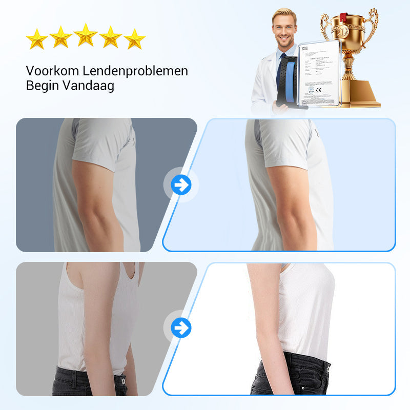 🧲💆‍♂️Rugpijn en stijfheid verlichten zonder naar een fysiotherapeut te hoeven – Magnetische Rugstretcher | 15 min/dag 🧲💪
