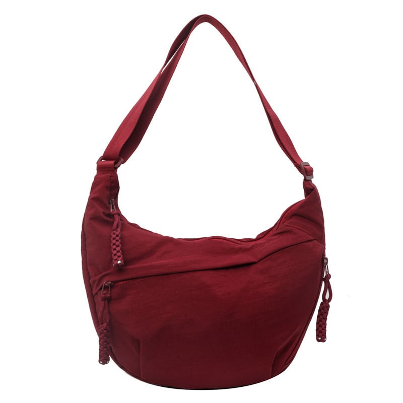 🎉Hete verkoop - 50% UITVERKOOP😍Designer Directe Verkoop👜Vrouwen Mode Effen Kleur Nylon Crossbody Hobo Tas