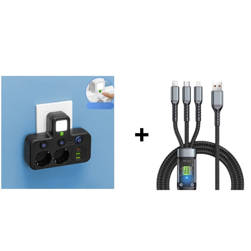 Slimme stekkerdoos met USB-poorten