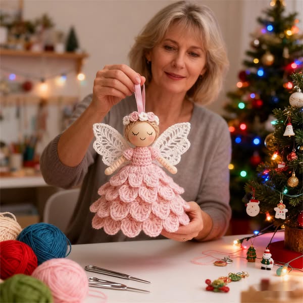 Laatste dag uitverkoop 50% UIT🎁Haak je eigen engel - complete handwerkset
