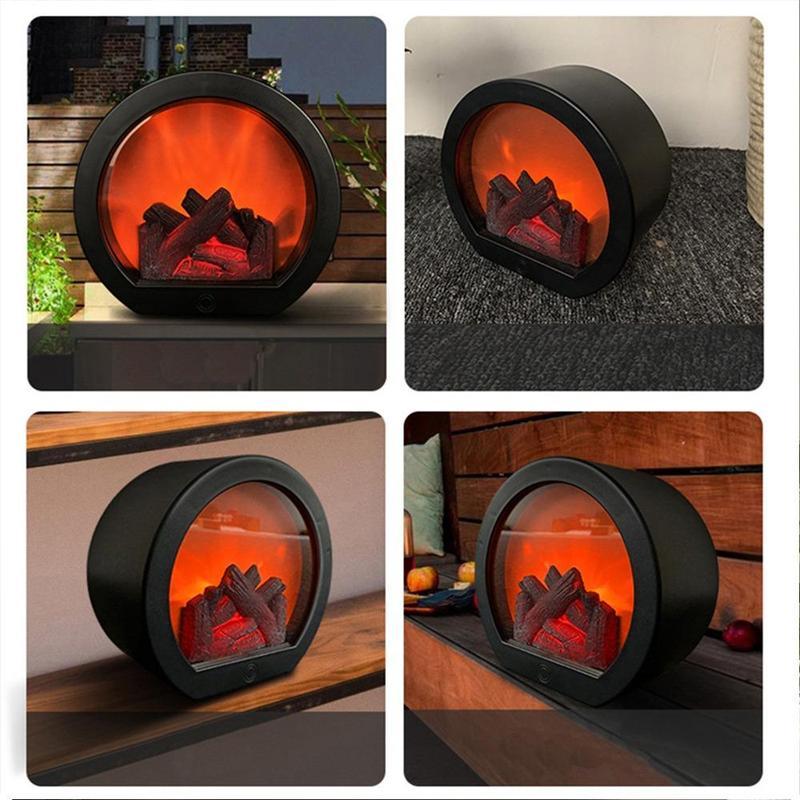 🪔 【Vlamloze LED-haardlantaarn】— Breng de gezellige gloed van een open haard naar elke muur! 🌌✨