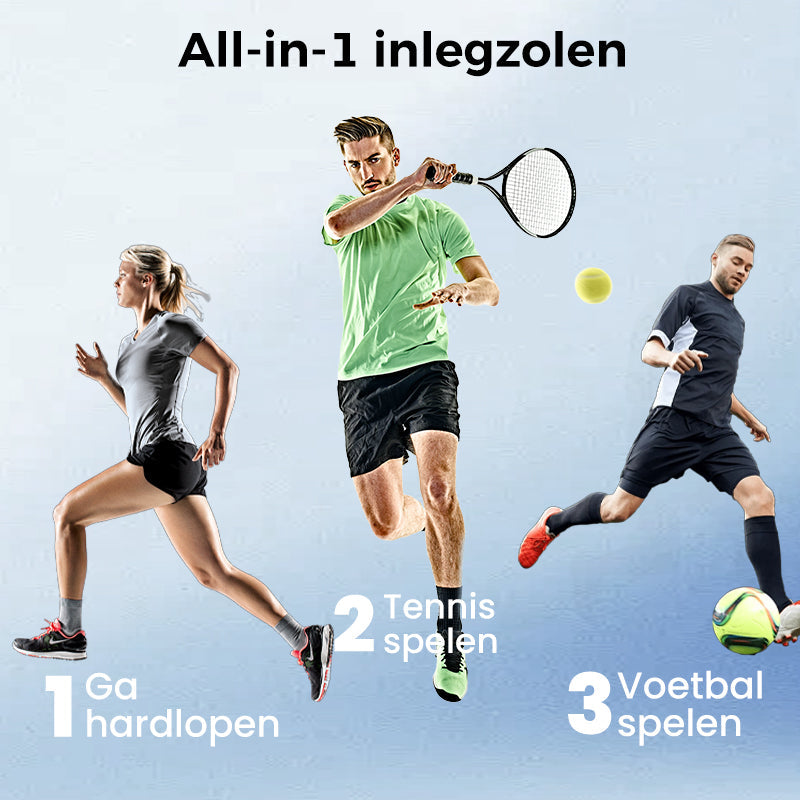 Schokdempende inlegzolen voor mannen en vrouwen