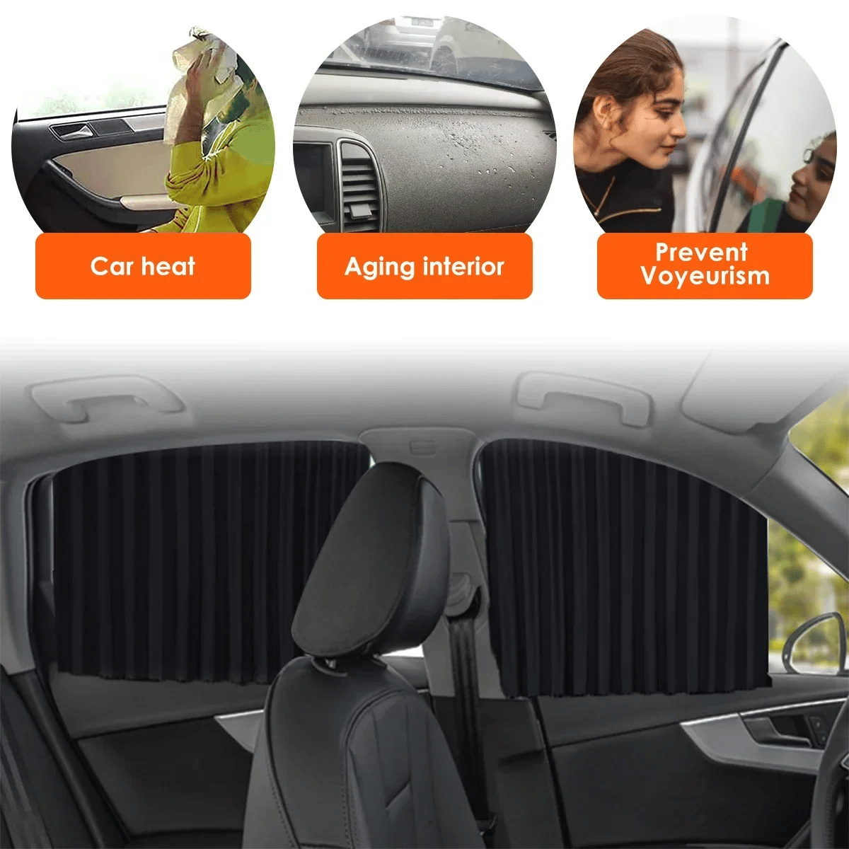 🌥️🔥 Universele magnetische zonnescherm voor zijruiten van de auto 🚗