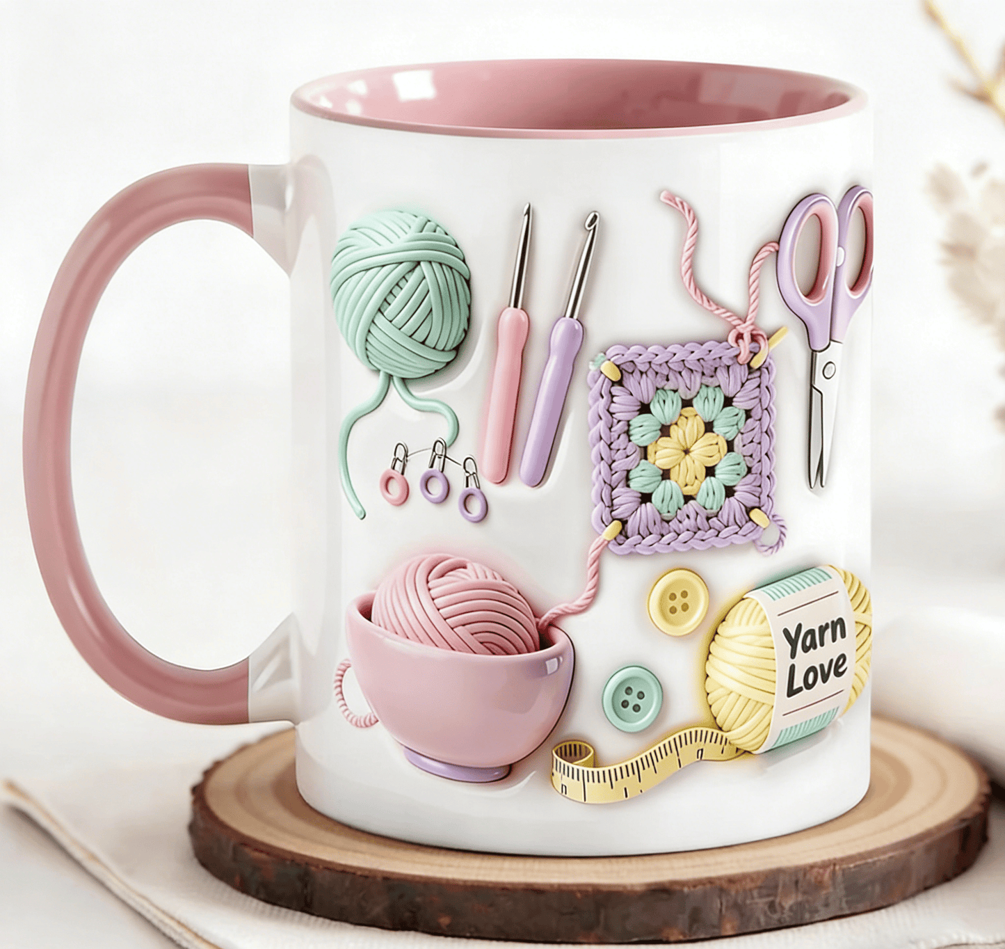 🏆Flitsverkoop⚡Meer dan 50.000 verkocht! Bijna op😱Yarn Love-mok, cadeau voor handwerkers en creatievelingen