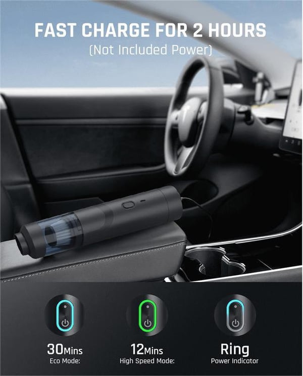 💥 Slim V8 Mate Draadloze Auto Stofzuiger – Hoge Kracht 13000Pa / 30AW
