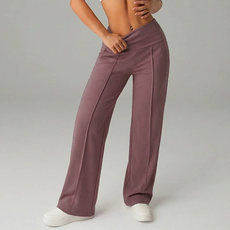 🥳Uitverkoop 2026🧘‍♀️Hoge taille wijde broek voor dames – Zachte, rekbare stof die je buik subtiel afslankt! Geschikt voor elk figuur, geeft een slank silhouet.