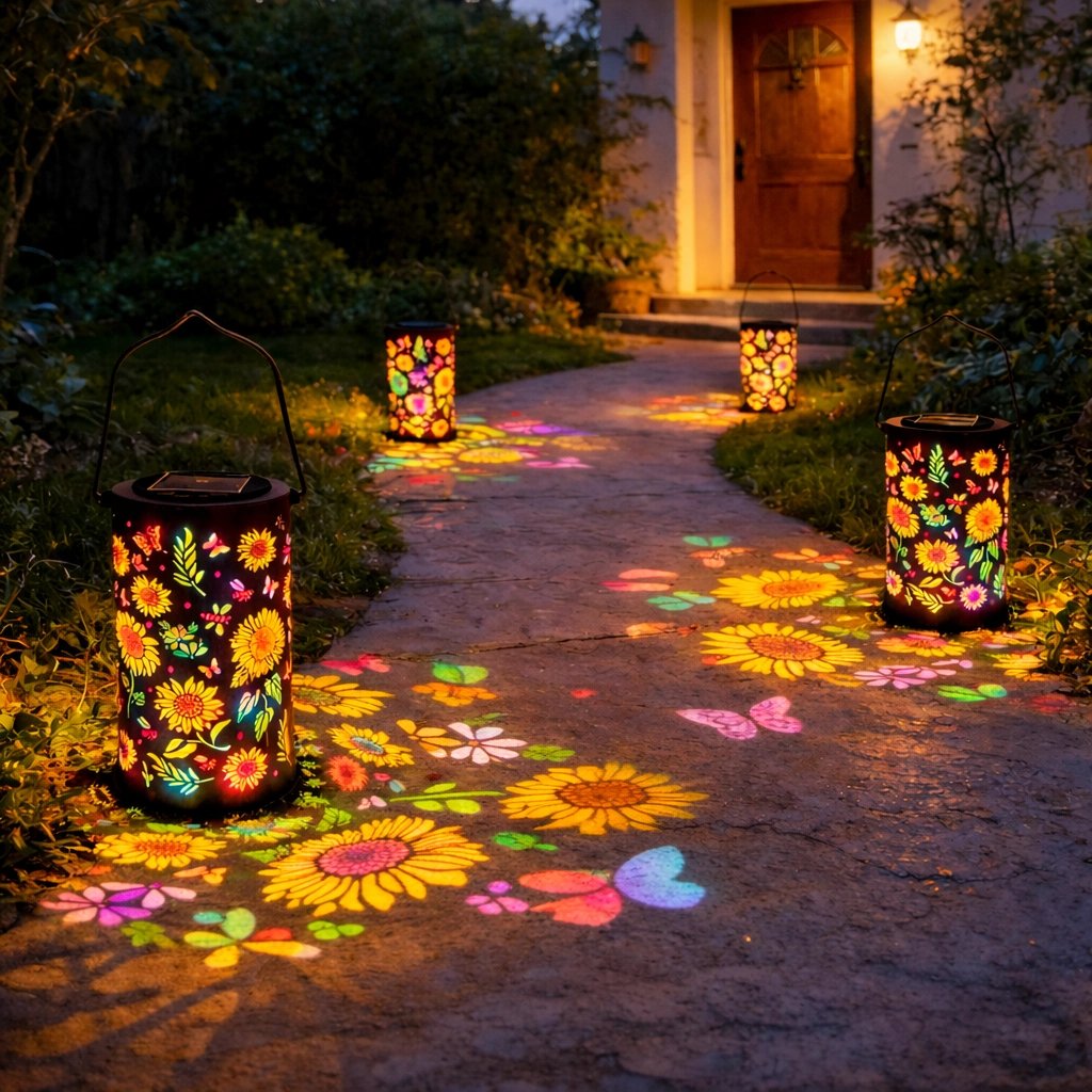 🔥SPECIALE AANBIEDING 53% KORTING-🌞Kleurrijke zonne-energie tuinlantaarn met zonnebloemmotief💫