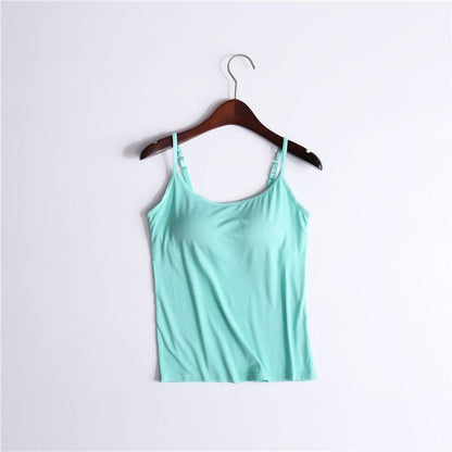 Halster vest voor dames - ingebouwde gewatteerde bh vest