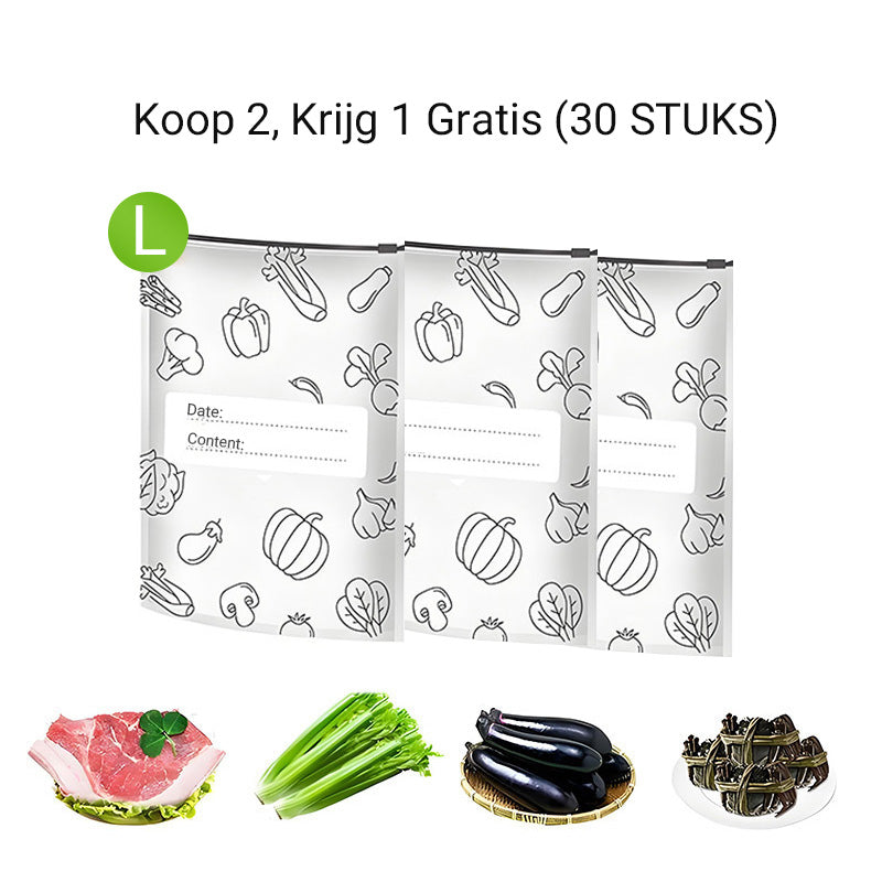 🍗Koop 2, krijg 1 gratis 🥦Herbruikbare afsluitbare opbergzakken van aluminiumfolie