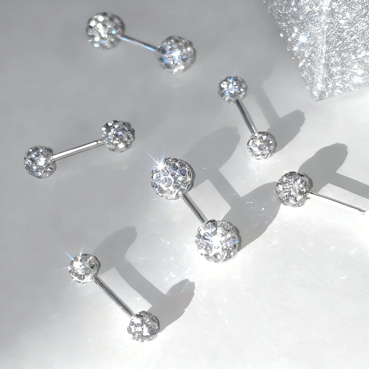 🌟Schitterende diamanten bolvormige oorbellen 🌟