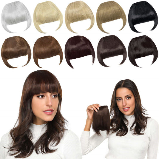 Naadloze 3D Clip-In Bangs Hair Extensions