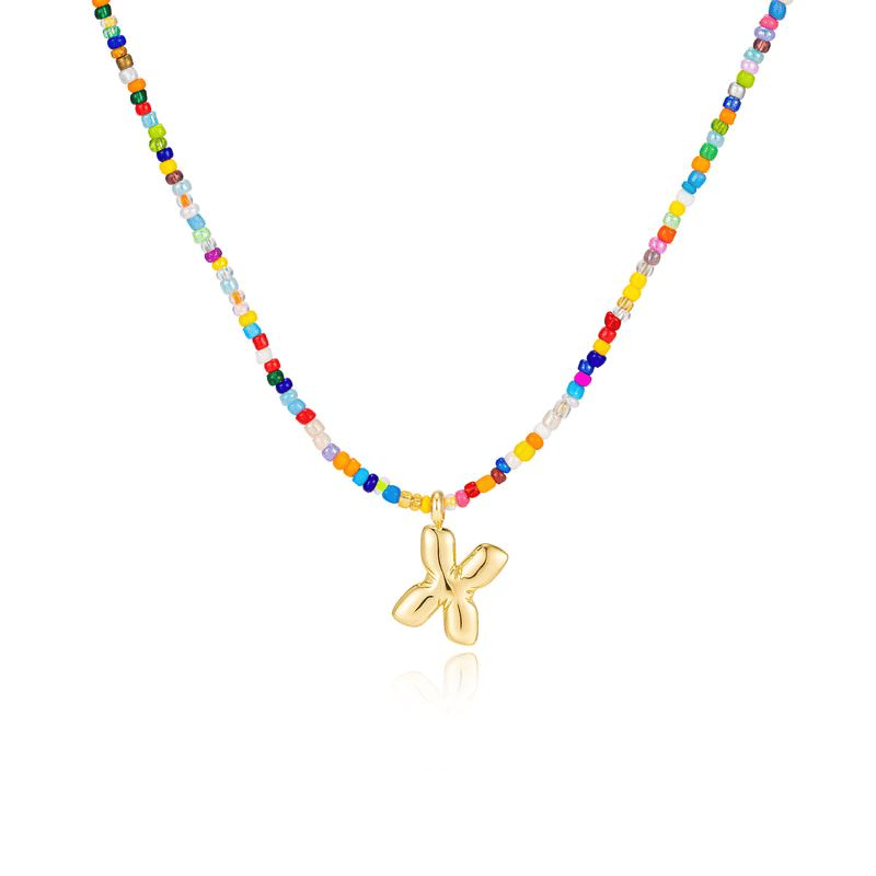 💜LAST DAY PROMOTION - 50%OFF💜 Letter Beaded Necklace for Women🔤A-Z