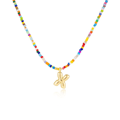 💜LAST DAY PROMOTION - 50%OFF💜 Letter Beaded Necklace for Women🔤A-Z