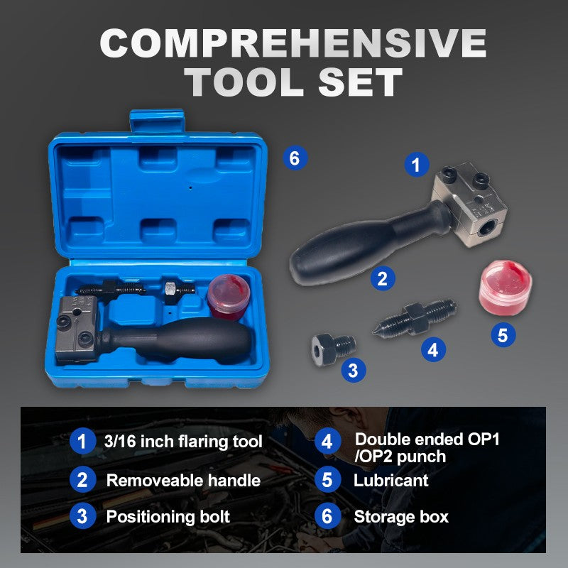 🔧Universele Remleiding Flaring Tool Kit voor Auto's